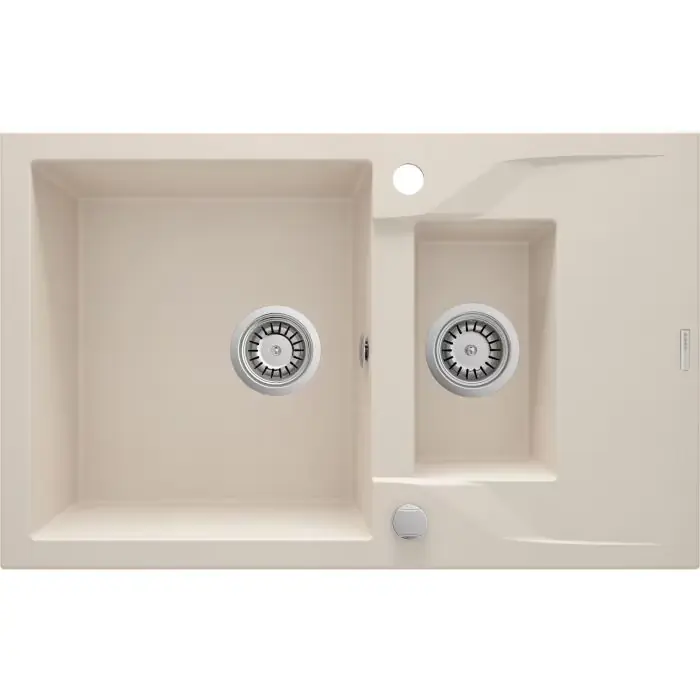 Zlew andante beż granit 1,5k z/o 780x490x194, 3,5" + osprzęt space-saver ZQN 5513 | Ostatnie dni