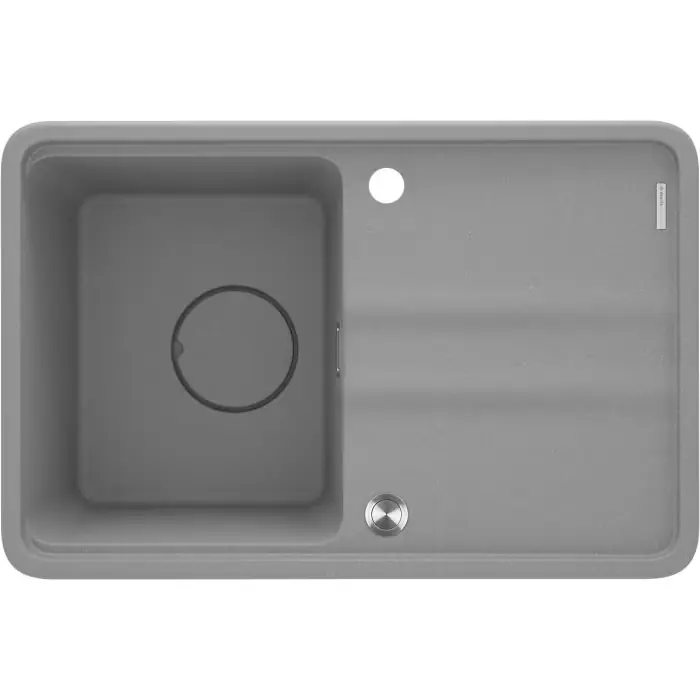 Ekspresowa dostawa - Zlew momi szary metalik granit 1k z/ko 670x440x230 mm + osprzęt space-saver ZKM S11A