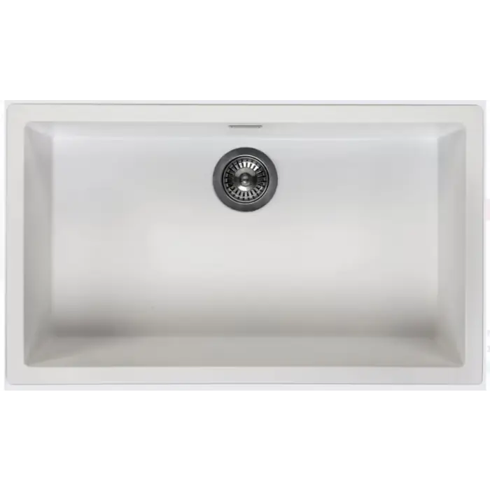 Wielka wyprzedaż | Amsterdam 72 pure white zlewozmywak granitowy korek manualny pure white R30875