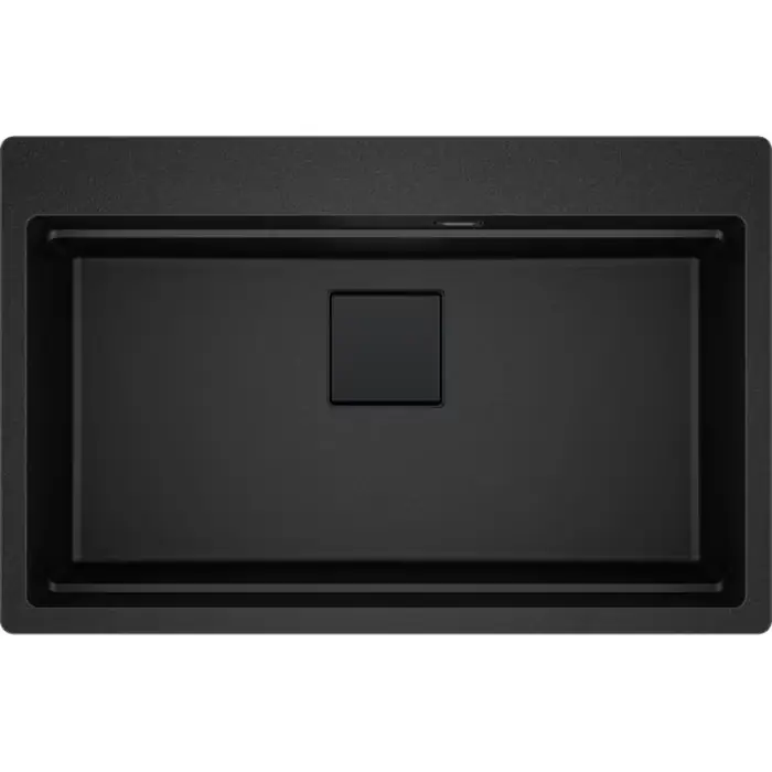 Zlewozmywak wpuszczany kanon kng pro 610-73 onyx / czarny odpływ 114.0749.644 | Ostatnia okazja