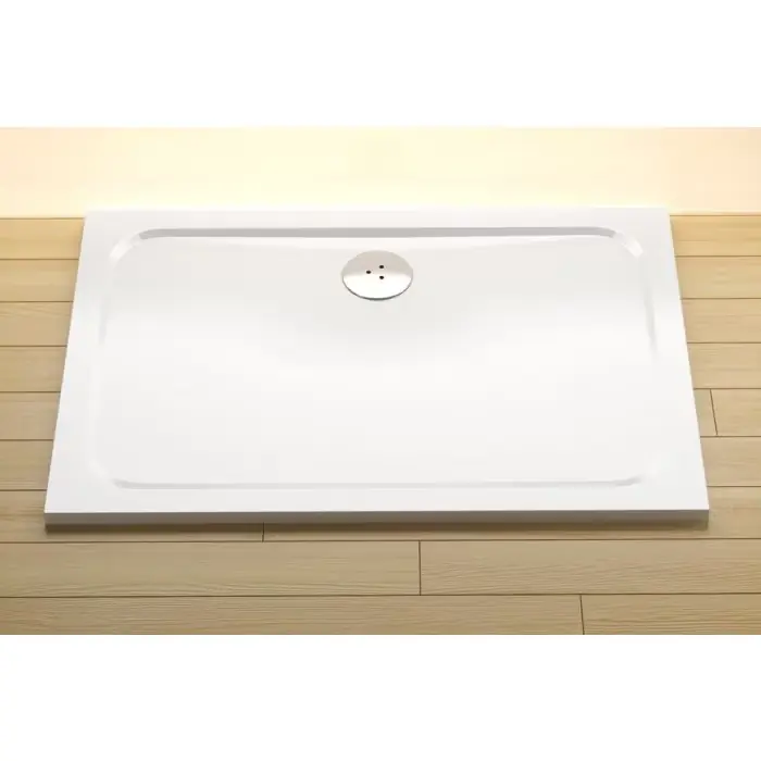 Bardzo popularny produkt | Gigant pro flat brodzik prysznicowy ravak xa04a401010 brodzik gigant pro 100x80 chrome biały XA04A401010