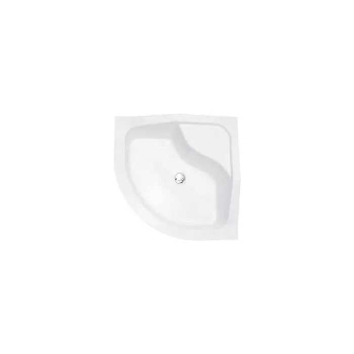 Besco oliver ii brodzik półokrągły 80x80 cm biały bao-80-ii BAO-80-II - Taniej
