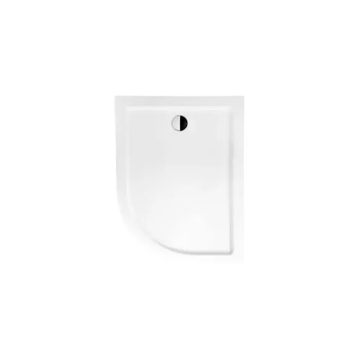 Cena promocyjna - Besco saturn brodzik półokrągły 120x90 cm asymetryczny prawy biały bas-120-np BAS-120-NP
