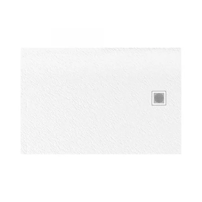 Brodzik mori konglomeratowy prostokątny 120x80x3 posadzkowy, biały B-0435 - Cena obniżona