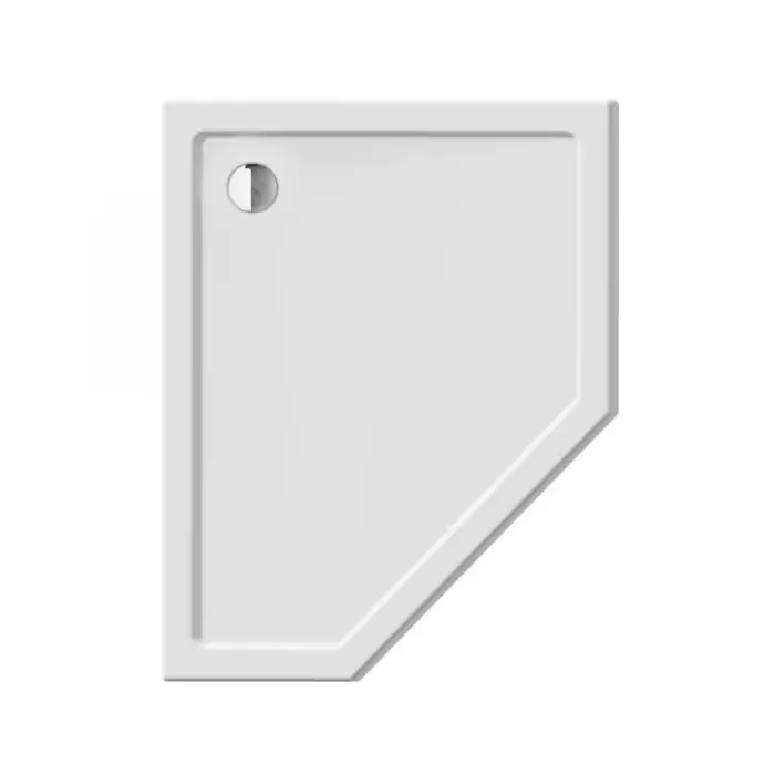 Brodzik pięciokątny new azura p 100x80x5 posadzkowy gł. 3cm B-0419 - Cena producenta