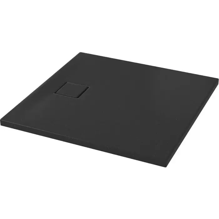 Produkt wysokiej jakości | Tako slim brodzik kwadratowy 90x4 czarny mat + syfon S932-166