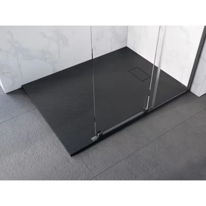 Świetna oferta | Vexo black brodzik prostokątny 160 x 90 BVB-160-90-P
