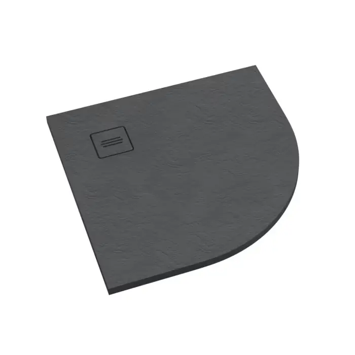 Brodzik kompozytowy stabilsound plus® protos grey stone 90x90x3,5 cm r55, półokrągły 3SP.P1O-9090/S/ST-M1/S/ST | Zostało kilka sztuk