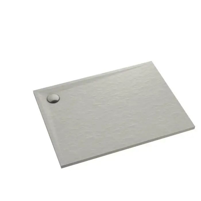 Brodzik kompozytowy stabilsound plus® libra cement stone 90x140x3 cm, prostokątny 3SP.L1P-90140/CT/ST | Wysoka jakość