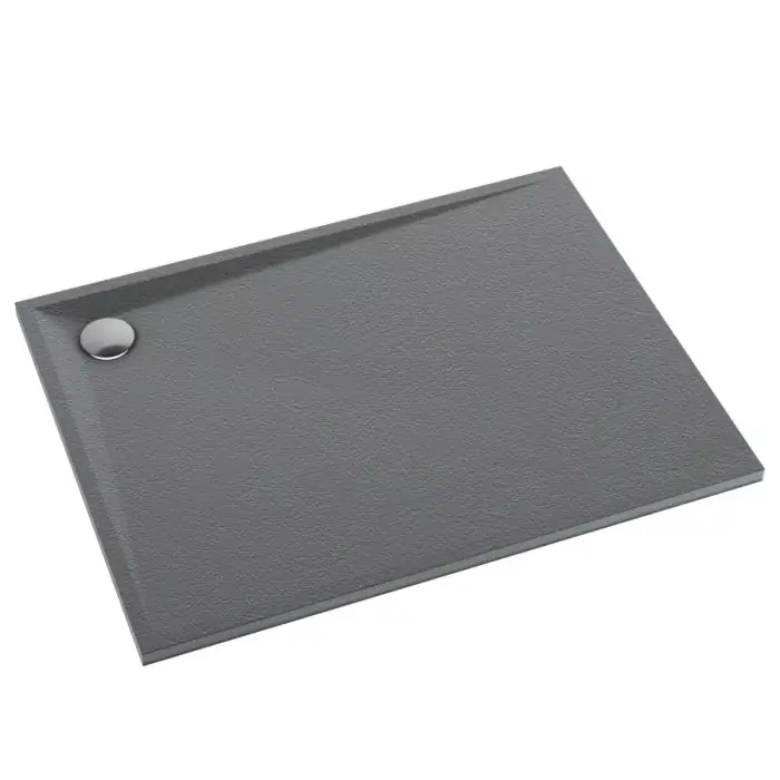 Brodzik kompozytowy stabilsound plus® libra anthracite stone 80x140x3 cm, prostokątny 3SP.L1P-80140/A/ST - Nowość w ofercie
