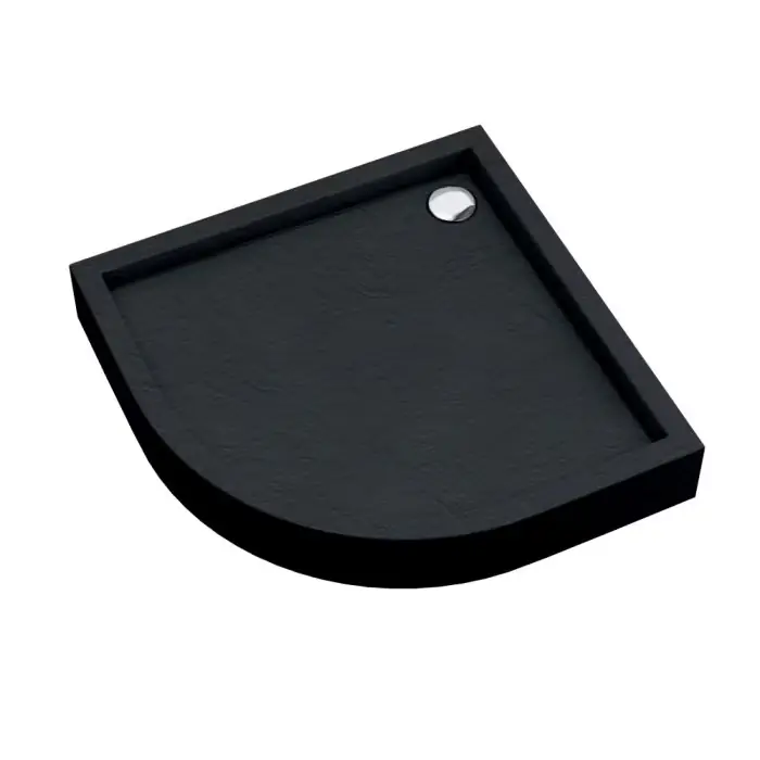 Zostało kilka sztuk | Brodziki medium black stone 90x90x16 cm r55 3.4734/C/ST