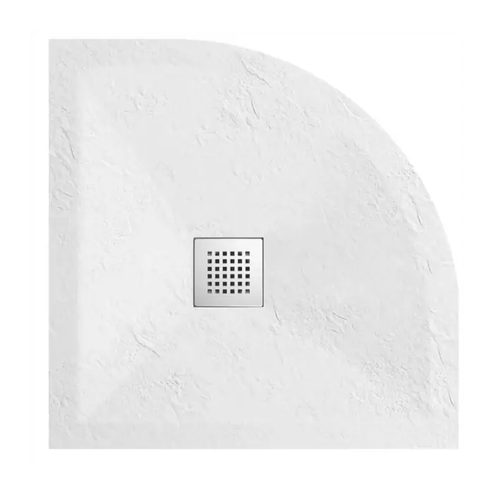 Stone tray white - brodzik kompozytowy półokrągły "fq" biały 90 x 90 cm C0501030110-1 | Najwyższa jakość