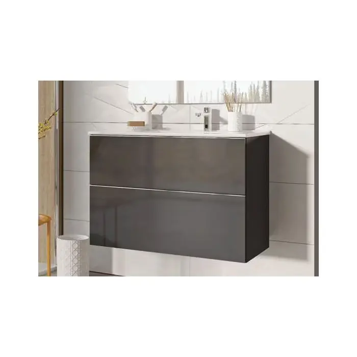 Komoda look 80 2s anthracite hg pdw RE080801026610 | Taniej