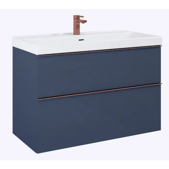 Jakość premium | Szafka look 100 2s navy blue matt pdw RE011000027030