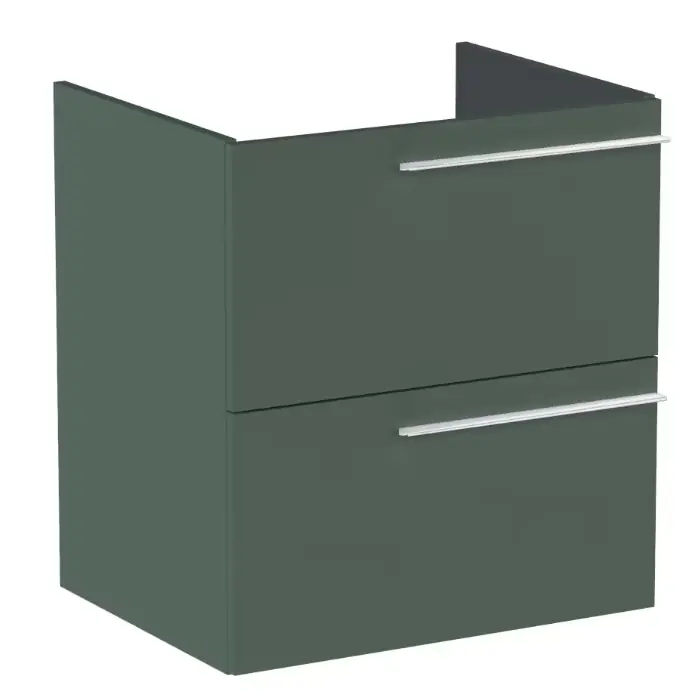 Taniej - Ella szafka podumywalkowa 60 cm z 2 szufladami, do kompletacji z blatem zielony mat A857769534