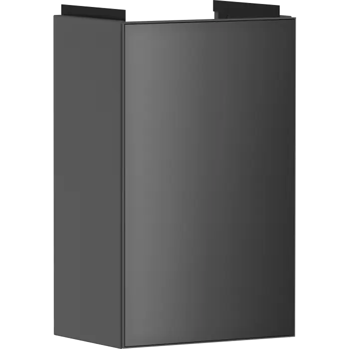 Xevolos e szafka pod małą umywalkę wiszącą z drzwiami lewymi 340/245, szary łupek matowy, front szary łupek metaliczny 54168770 | Nowość