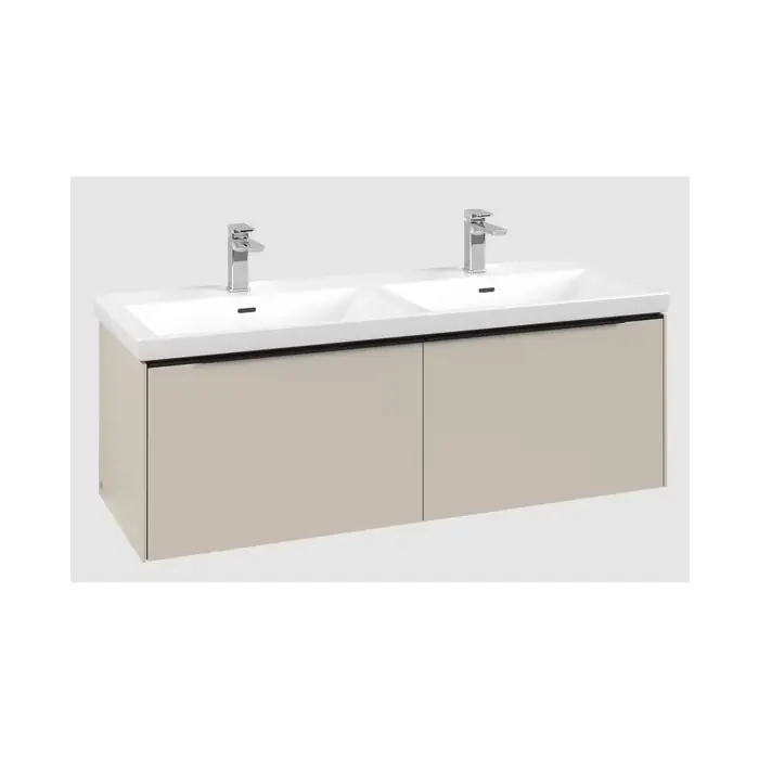 Subway 3.0 szafka podumywalkowa, z oświetleniem, 2 elementy wysuwane, 1272 x 429 x 478 mm, cashmere grey C567L1VN | Zniżka