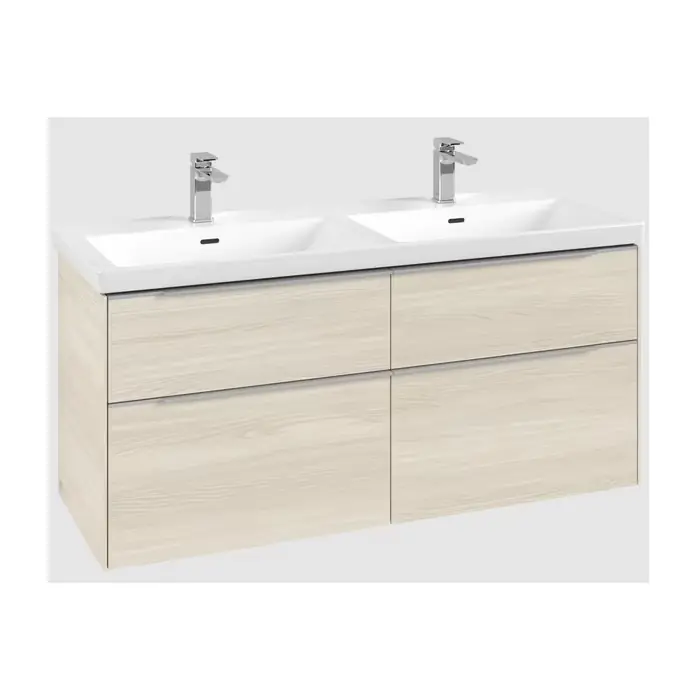 Sprawdzony produkt | Subway 3.0 szafka podumywalkowa, z oświetleniem, 4 elementy wysuwane, 1272 x 576 x 478 mm, white oak C568L0AA