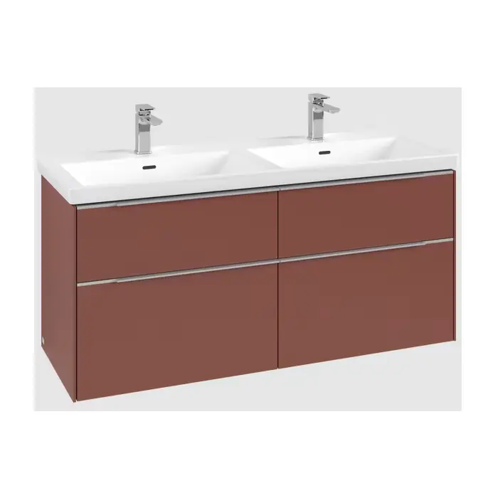 Oszczędź więcej | Subway 3.0 szafka podumywalkowa, z oświetleniem, 4 elementy wysuwane, 1272 x 576 x 478 mm, wine red C568L0AH