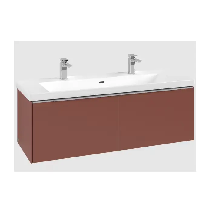 Subway 3.0 szafka podumywalkowa, z oświetleniem, 2 elementy wysuwane, 1272 x 429 x 478 mm, wine red C601L0AH | Superoferta