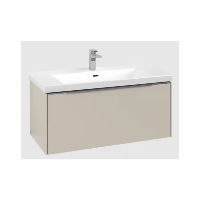 Nie zwlekaj - Subway 3.0 szafka podumywalkowa, z oświetleniem, 1 element wysuwany, 973 x 429 x 478 mm, cashmere grey C569L0VN