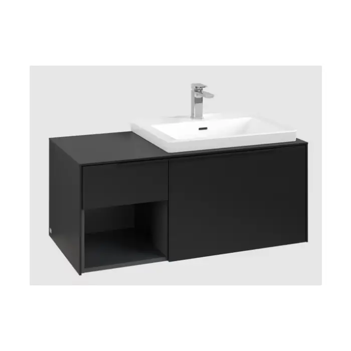 Nowy produkt - Subway 3.0 szafka podumywalkowa, z oświetleniem, 2 elementy wysuwane, 1001 x 423 x 516 mm, volcano black / volcano black C571L1VL