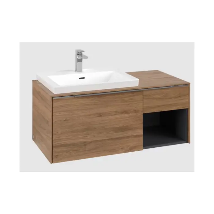 Wybór klientów | Subway 3.0 szafka podumywalkowa, z oświetleniem, 2 elementy wysuwane, 1001 x 423 x 516 mm, oak kansas / oak kansas C572L0RH