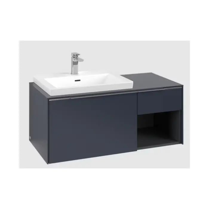 Subway 3.0 szafka podumywalkowa, z oświetleniem, 2 elementy wysuwane, 1001 x 423 x 516 mm, marine blue / marine blue C572L0VQ - Jakość premium