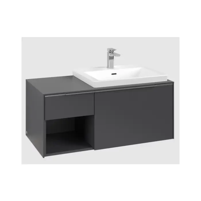 Subway 3.0 szafka podumywalkowa, z oświetleniem, 2 elementy wysuwane, 1001 x 423 x 516 mm, graphite / graphite C572L0VR | Oferta specjalna