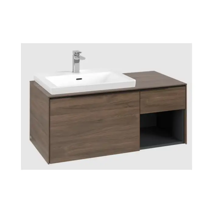 Subway 3.0 szafka podumywalkowa, z oświetleniem, 2 elementy wysuwane, 1001 x 423 x 516 mm, arizona oak / arizona oak C572L1VH - Popularny produkt