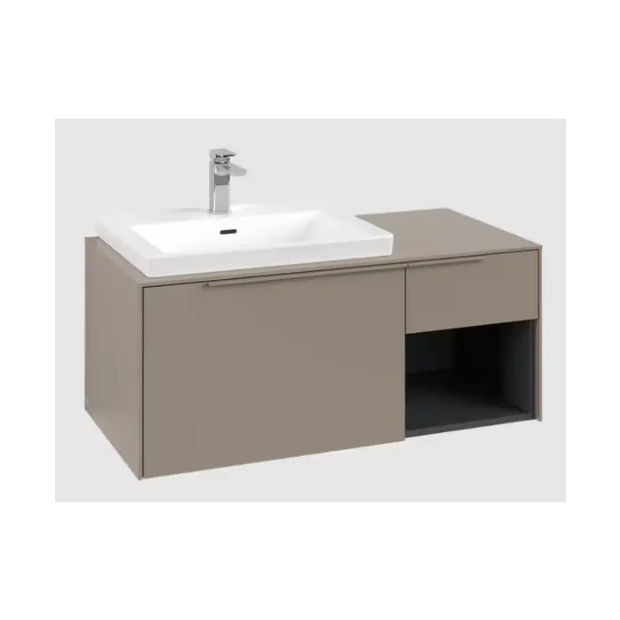 Super okazja - Subway 3.0 szafka podumywalkowa, z oświetleniem, 2 elementy wysuwane, 1001 x 423 x 516 mm, taupe / taupe C572L2VM