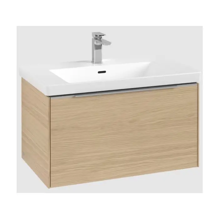 Bezpieczne zakupy - Subway 3.0 szafka podumywalkowa, z oświetleniem, 1 element wysuwany, 772 x 429 x 478 mm, nordic oak C573L0VJ