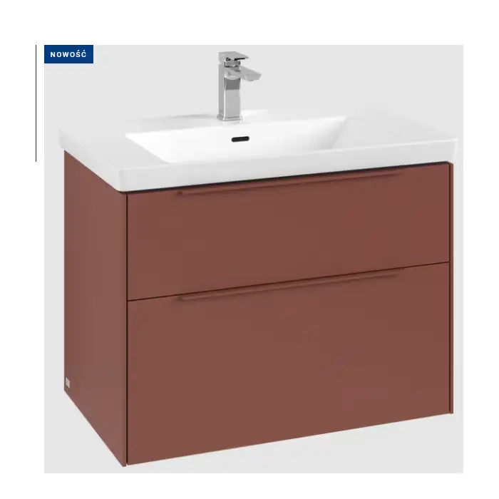 Subway 3.0 szafka podumywalkowa, z oświetleniem, 2 elementy wysuwane, 772 x 576 x 478 mm, wine red C574L2AH | Duży rabat