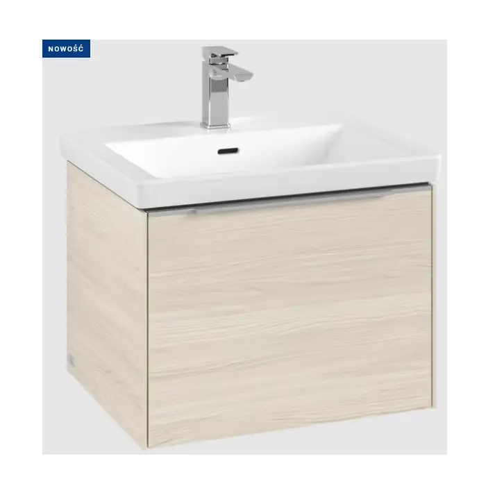 Ekspresowa wysyłka - Subway 3.0 szafka podumywalkowa, z oświetleniem, 1 element wysuwany, 572 x 429 x 478 mm, white oak C577L0AA