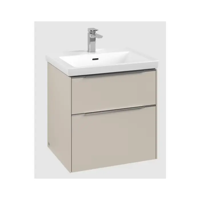 Wyprzedaż zapasów - Subway 3.0 szafka podumywalkowa, z oświetleniem, 2 elementy wysuwane, 572 x 576 x 478 mm, cashmere grey C578L0VN