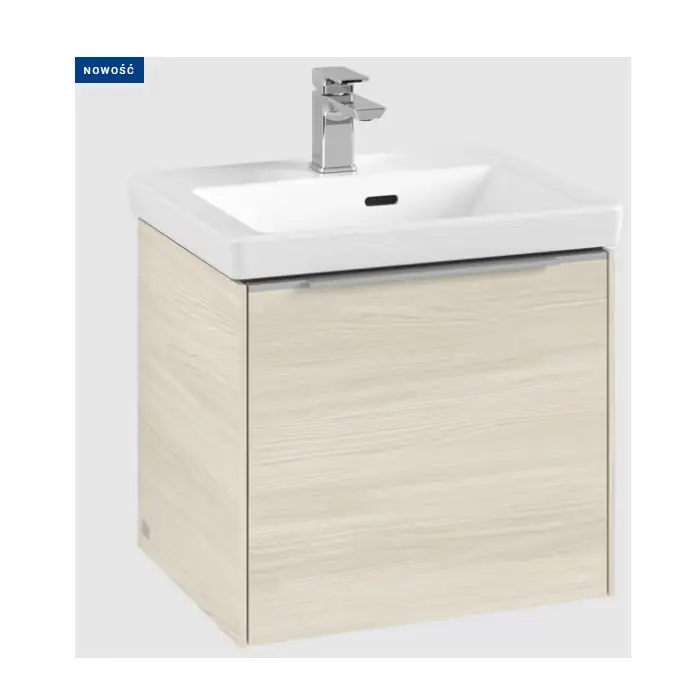 Tylko w tym tygodniu - Subway 3.0 szafka podumywalkowa, z oświetleniem, 1 element wysuwany, 473 x 429 x 408 mm, white oak C580L0AA