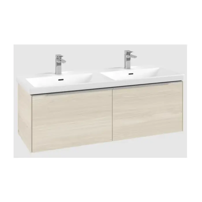 Subway 3.0 szafka podumywalkowa, 2 elementy wysuwane, 1272 x 429 x 478 mm, white oak C56700AA | Popularny produkt