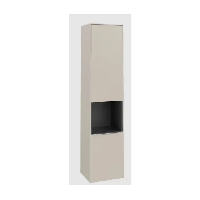 Nowość w asortymencie | Subway 3.0 szafka wysoka, 2 drzwi, 400 x 1710 x 362 mm, cashmere grey / cashmere grey C58800VN