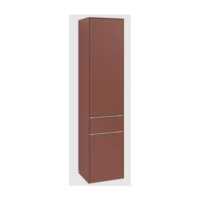Zostało niewiele | Subway 3.0 szafka wysoka, 2 drzwi, 1 element wysuwany, 400 x 1710 x 362 mm, wine red / wine red C59000AH