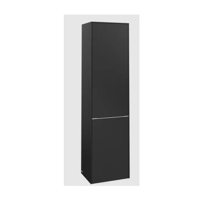 Subway 3.0 szafka wysoka, 1 drzwi, 1 uchylny kosz na pranie, 450 x 1710 x 362 mm, volcano black / volcano black C59300VL - Produkt wysokiej jakości