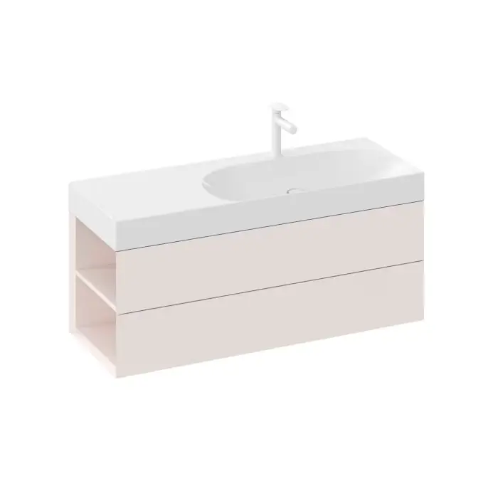 Nie zwlekaj | Szafka pod umywalkę sd lite 120 l wersja lewa, alabaster pink X000001884