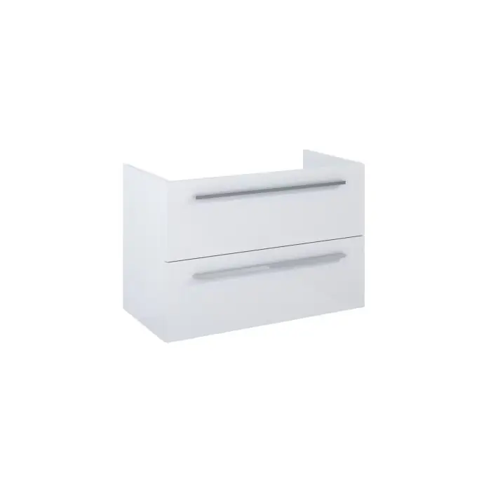Kwadro komoda łazienkowa 80 cm z 2 szufladami, do kompletacji z szafkami oraz blatami, biały połysk A857972806 | Kup online