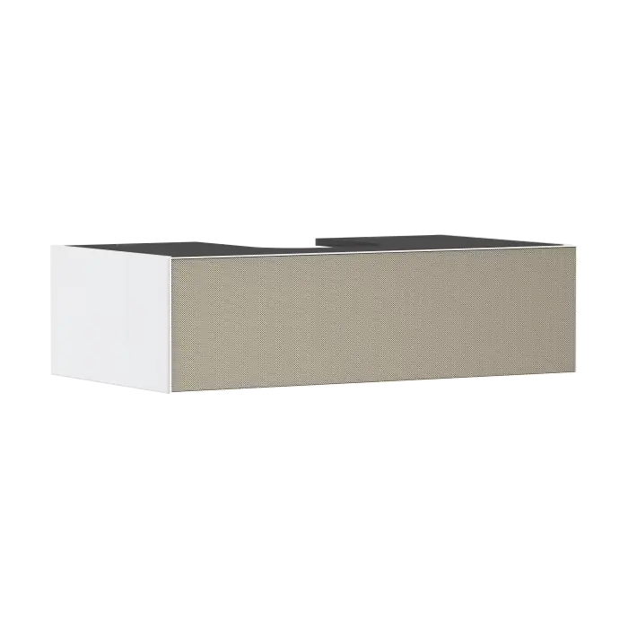 Xevolos e szafka pod szlifowaną umywalkę wpuszczaną w blat/nablatową z 1 szufladą 980/550, biały matowy, front brąz strukturalny 54313390 - Wygodne zakupy