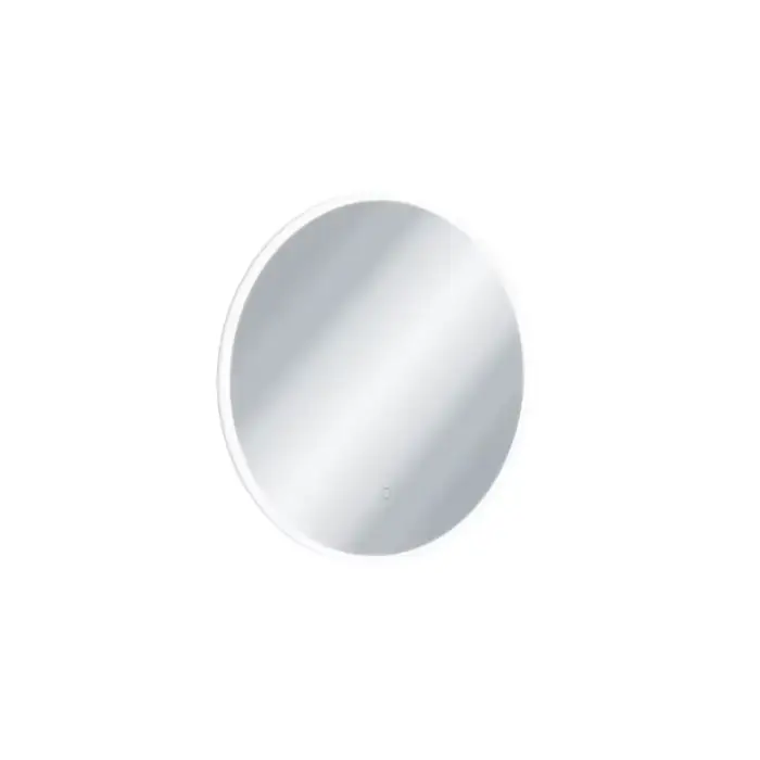 Produkt polecany - Lumiro lustro łazienkowe 80 cm okrągłe oświetlenie led mata grzewcza, rama akrylowa DOEX.LU080.AC