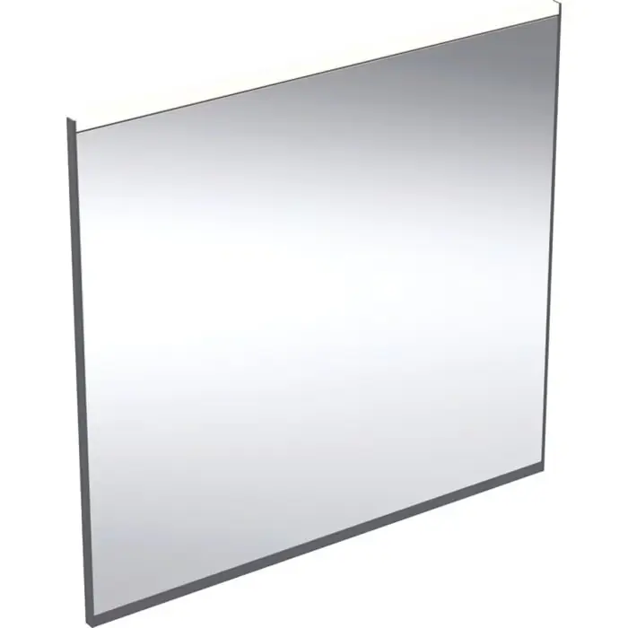 Podświetlane lustro option plus square, z bezpośrednim i pośrednim oświetleniem 75x70cm, czarny mat / aluminium anodyzowane 502.782.14.1 - Ostatnie dni promocji