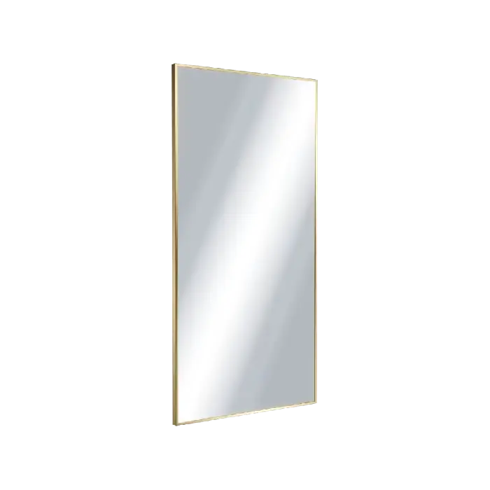Cena obniżona | Kuadro lustro łazienkowe 100x50 cm prostokątne, złoty szczotkowany DOEX.KU100.050.GB
