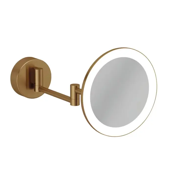 KLUDI-VELA R Lusterko kosmetyczne LED brąz szczotkowany PVD 58995N1W | Od ręki