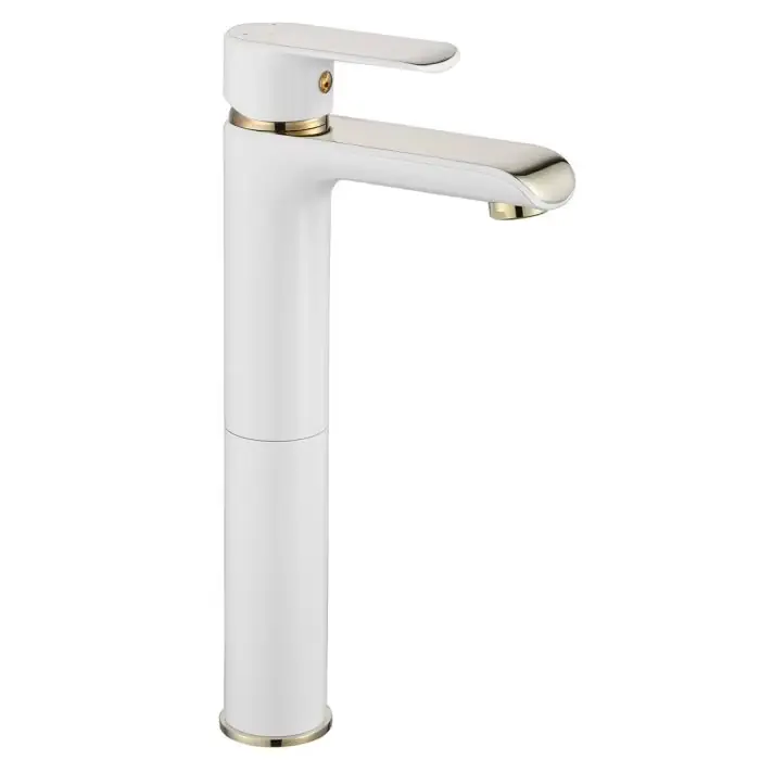 Bloom white/gold bateria umywalkowa /wysoka/ REA-B9931 - Nowość w sprzedaży