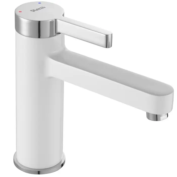 Właśnie dodano | Polo chrome/white bateria umywalkowa niska REA-B9941