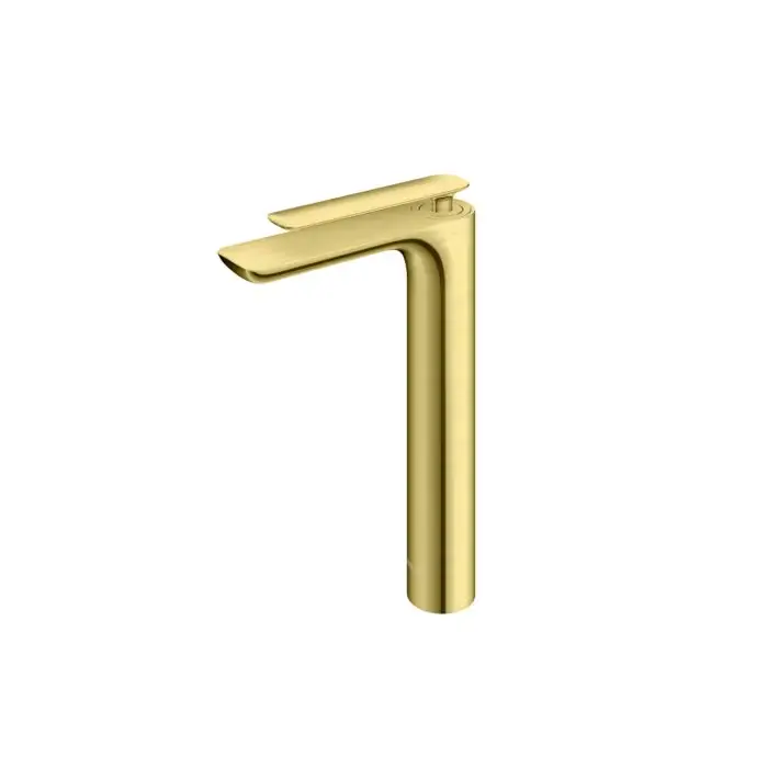 1-otworowa bateria umywalkowa - wersja wysoka gold brushed QB170EGDB | Zamów teraz